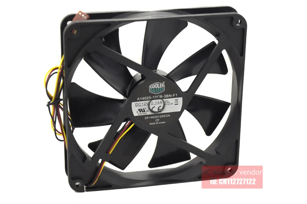 NEW  Cooler Master A14025-10CB-3BN-F1 silence 14CM 3Pin 14025 Cooling fan