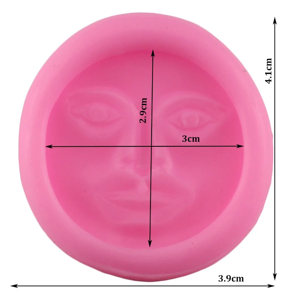 3D Moon Face Cooking Tools Silicone Mold Cake Chocolate Candy Jelly Baking Mold Fondant Cake Decorating Tools