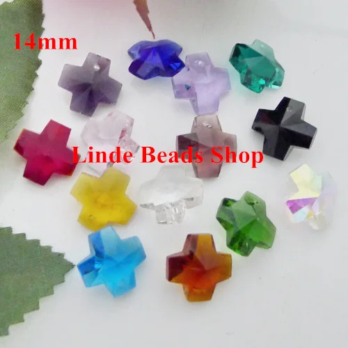 

AAA Top Quality Wholesale 6866 Cross 14mm shape pendant 60pcs/lot Free Shipping