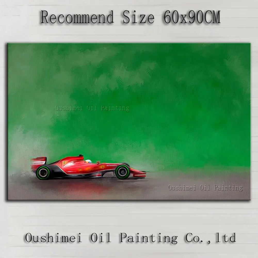 Skills Artist Handmade High Quality Impression Super Car Oil Painting On Canvas Hand-painted Impression Sports Car Oil Painting