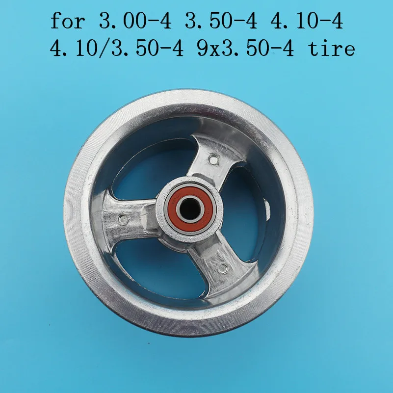 3.00-4 3.50-4 4.10-4 4.10/3.50-4 9x3.50-4\'\'Electric Scooter Wheel hub for Gas scooter bike motorcycle ATV 4 inch Alloy Rims