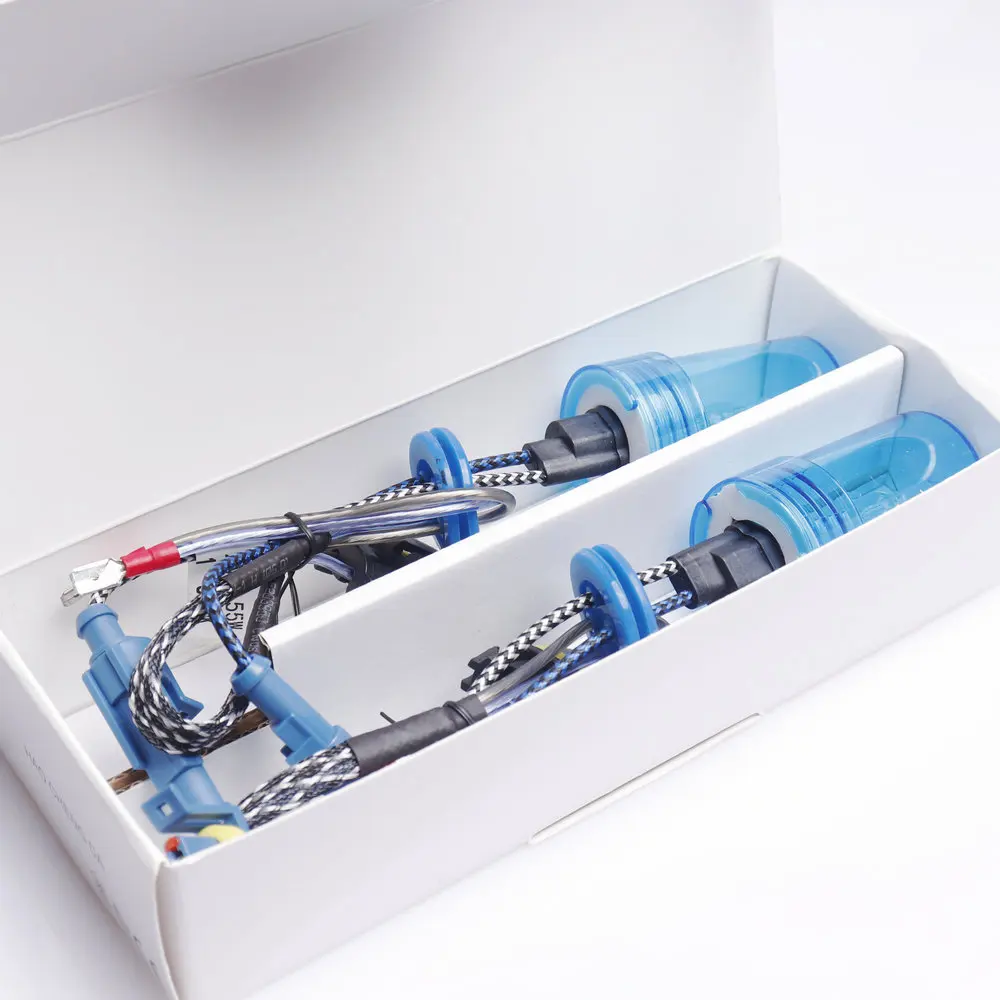 빠른 시작 UV 고휘도 HID 제논 램프 전구, AC 55W H1 H3 H7 H11 9005 9006 싱글 빔, 4300K8000K6000K 화이트, 4800LM, 1 쌍