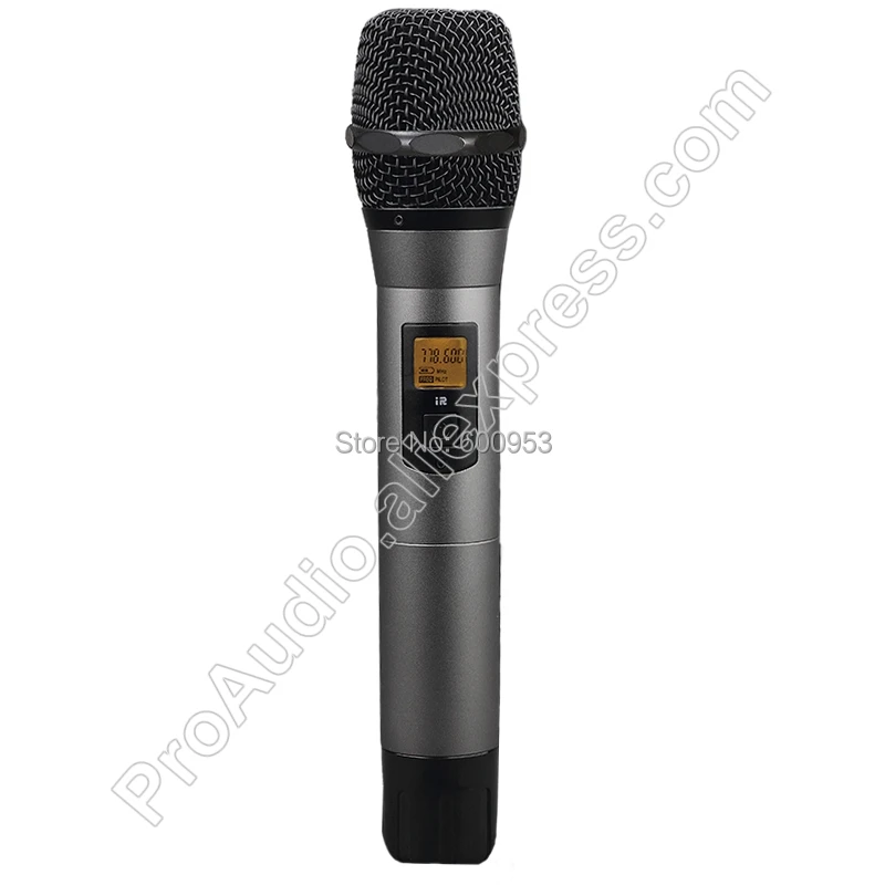 MICWL Wireless Radio Digital Microphone - 4 Beltpack 4 Lavalier and 4 Handheld System for Stage karaoke performance etc.