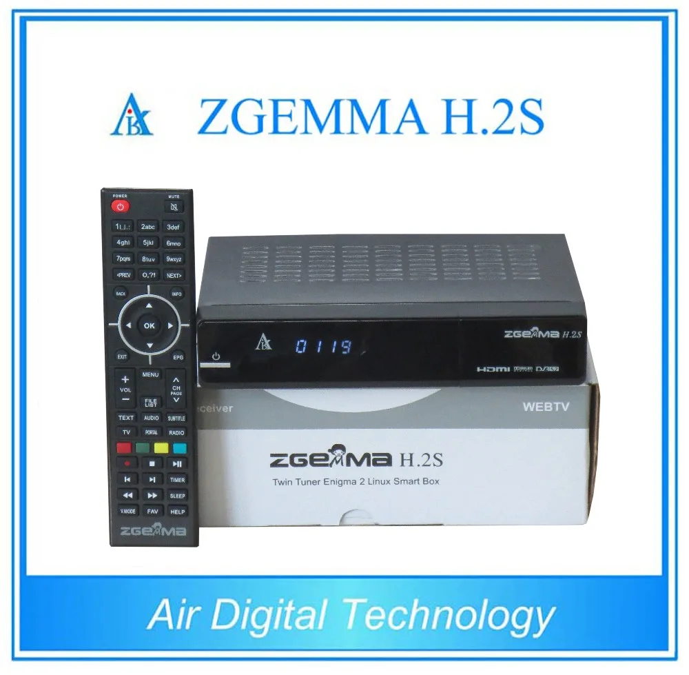 Broadcom CPU satellite receiver ZGEMMA H.2S Twin tuner DVB S/S2 support CA