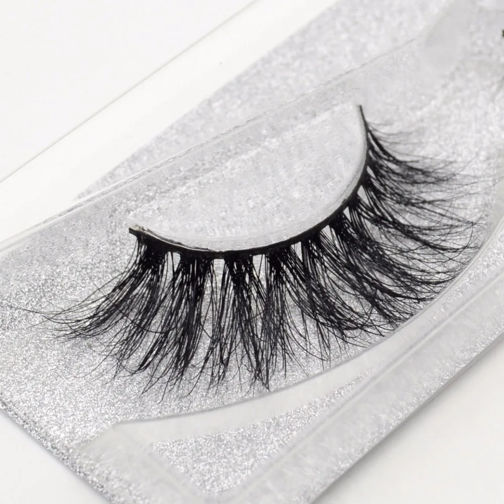 Visofree ขนตานุ่มขนตายาว cilios maquiagem ขนตาปลอมด้านบนจริง Mink แต่งหน้าหนาเซ็กซี่ 3D Mink lashes A21