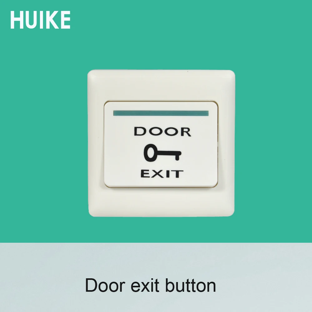 10 PCS Plastic Door Exit Button White Color Access control system accessories release switch door open night light version