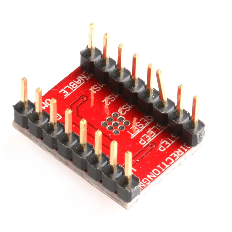 3ピース/ロットA4988 stepstickステッピングドライバ + ヒートシンクreprap pololu 3Dプリンタ赤モータドライバ-B119