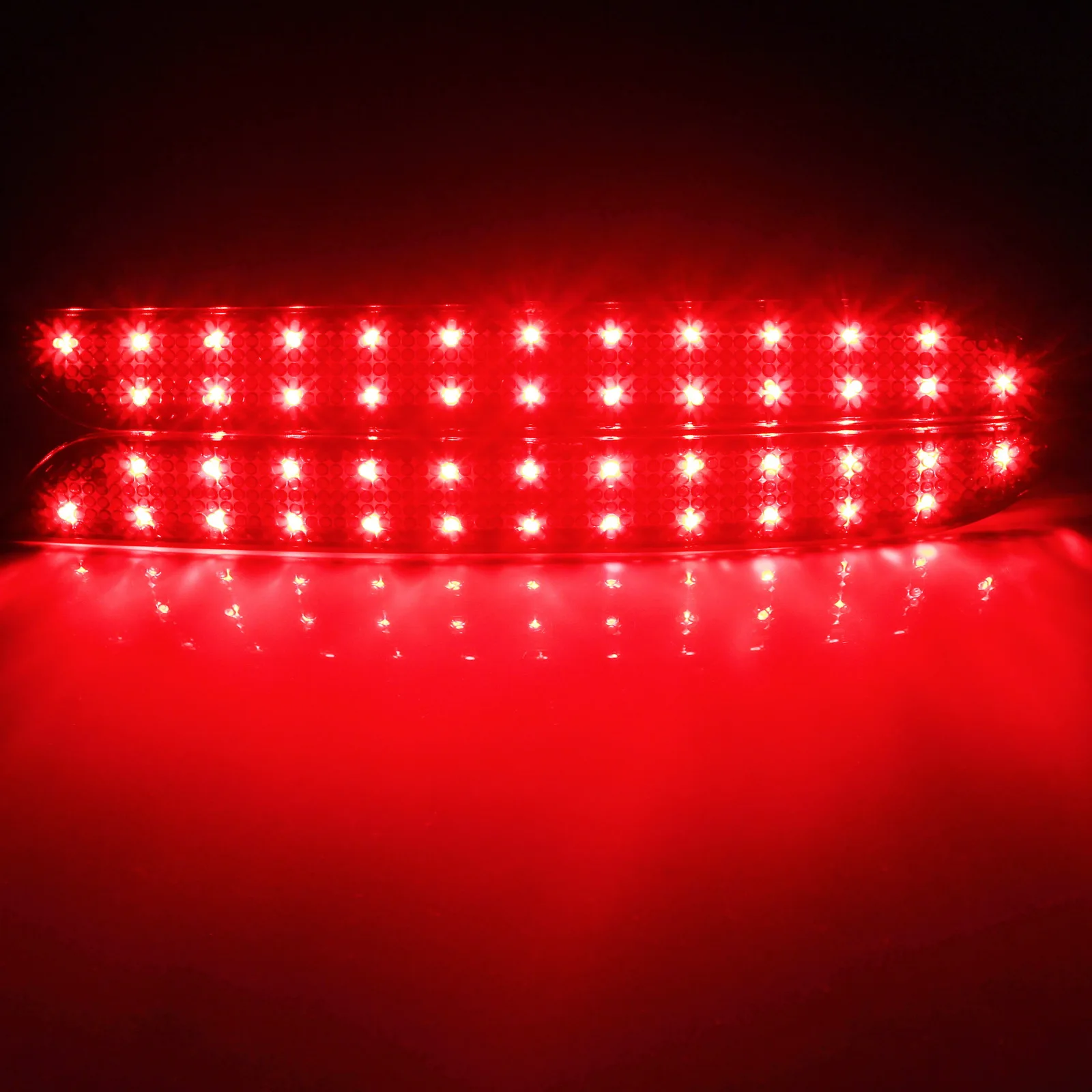 ANGRONG 1 Pair 2PCS Black Lens Rear Bumper Reflector LED Brake Tail Light For BMW F31 F32 F33 F34 F36