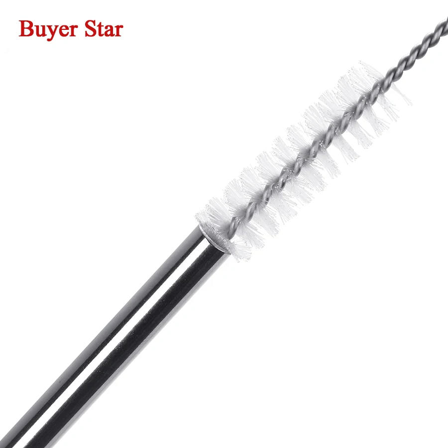 4pcs Metal Straight Drinking Straw With Fabric Pouch Stainless Steel Straw+4Brush Food Grade 6MM*8MM*10MM*12MM Bar Accessories