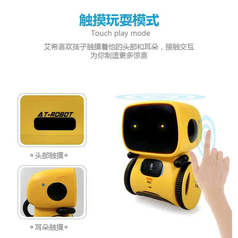 2023 New Type Interactive Robot Cute Toy Smart Robotic Robots for Kids Dance Voice Command Touch Control Toys birthday Gifts