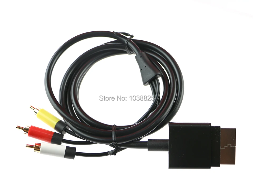 

10pcs/lot 1.8m 6ft Audio Video AV RCA Video Composite Cable AV Cable Cord for Microsoft Xbox 360 Slim for XBOX 360