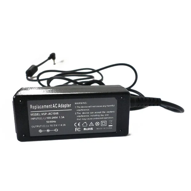 

10.5V 4.3A 45W Laptop Power Supply Cord AC Adapter Notebook Charger For Sony Vaio Duo 11 VGP-AC10V10 PA-1450-06SP PA-1450-05SP