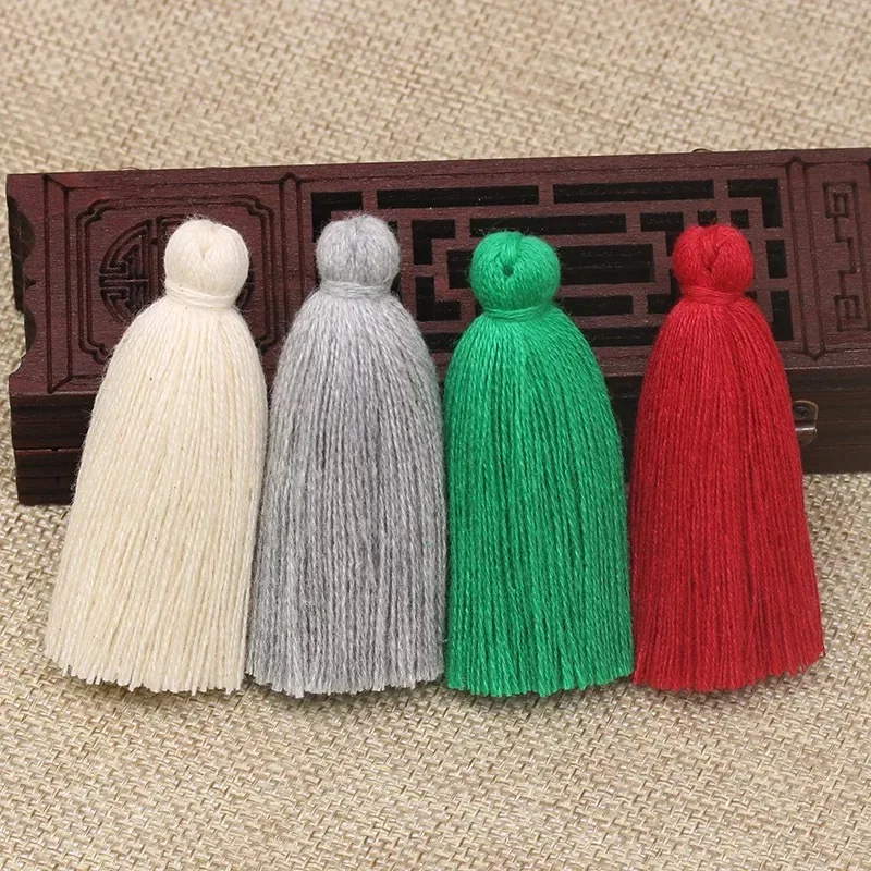 14700 Pieces Thick Tassel Clothing Ornament, DIY Hanging Ear, Blue, Gray, Pink Colors, Manual Customize, 100% Cotton, 45mm