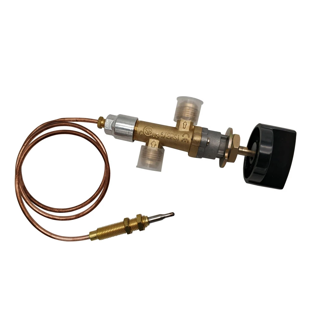 MENSI Outdoor Indoor Fireplaces Replacement Parts Heater Component Brass Safety Control Valve System Whole Sets 2PCS