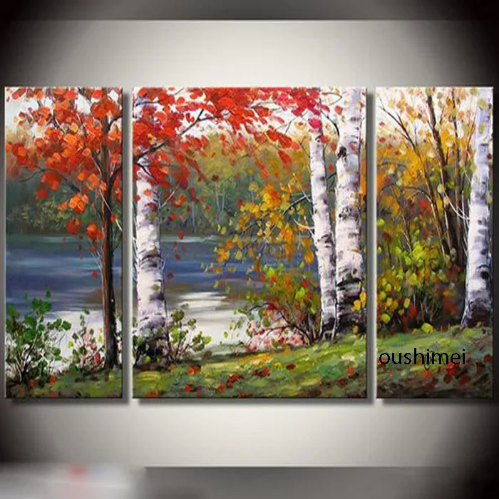 

Dafen Oil Painting Handmade Oil Home Decorative Frameless Abstract Knife Landscape On Canvas Free Shipment Pictures On Wall Art