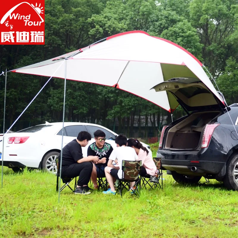 Outdoor Portable Camper Trailer, Self-Driving Aluminum Awning, Beach Canopy Tent, Large Gazebo, Sun Shelter, High Quality