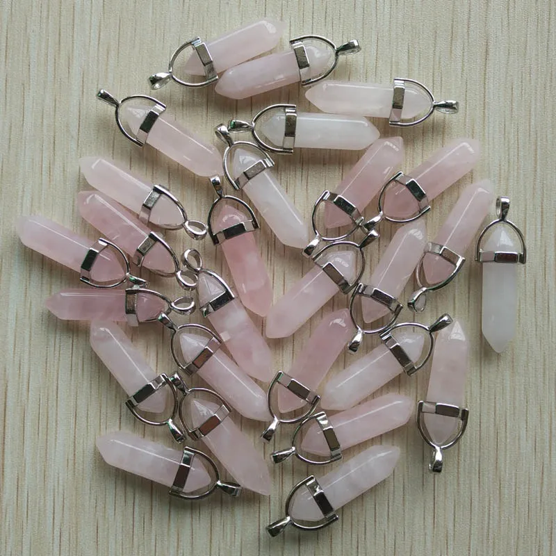 Wholesale Assorted Natural Stone Mixed Pillar Charms