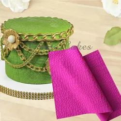 Crocodile Alligator Impression Mat 600x400mm,Fondant Silicone Molds For Cake Decorating,Silicone Cake Decorating Molds, BLM-26