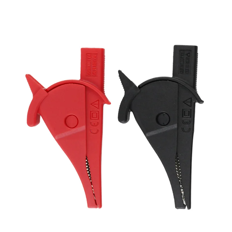 1 Pair UNI-T UT-C02A Through Hole Alligator Clip Banana 80mm Crocodile Clip For Multimeter Probe Battery Test