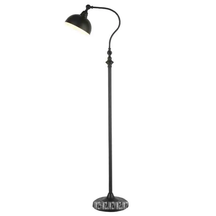 Nordic Retro Simple Vertical Lamp Living Room Study Smart Remote Control Eye Protection Floor Lamp For Bedroom LED Lighting