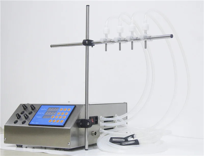 2018 送料無料ブランド新ボトル水フィラー半自動液体充填機 4 ヘッド中小企業のための