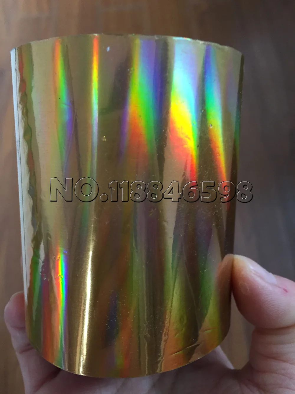 Free Ship Two Rolls Laser Gold and Silver Foil Paper DIY Heat Transfer for Hard Box/Plastic Material