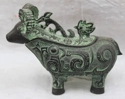 

Exquisite Collection Chinese brass statue cattle statue decoration copper wholesale Decoration real Brass