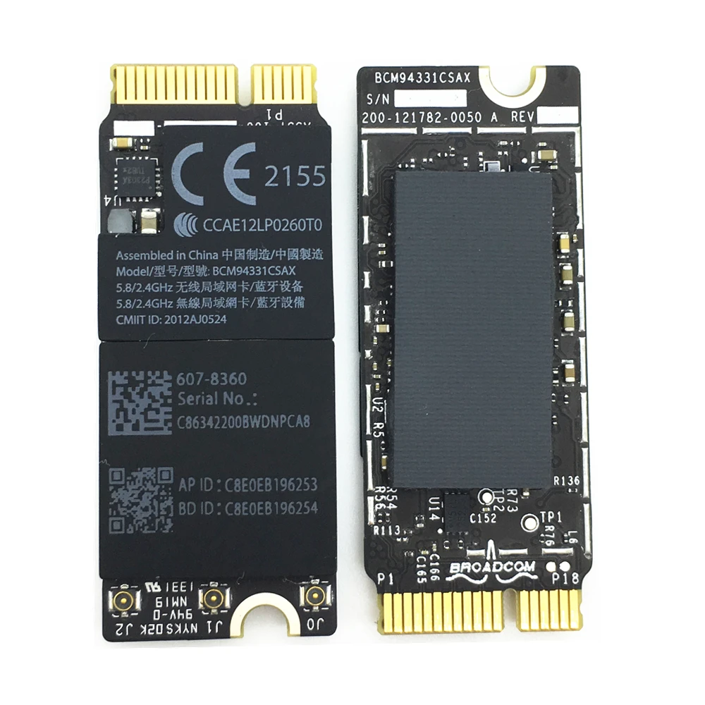 BCM94331CSAX para Retina A1398 A1425 2012 Airport Wifi apto para tarjeta Bluetooth