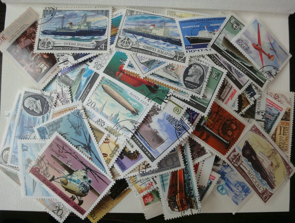 

New 50Pcs/Lot CCCP Soviet Union All Different From Many Countries NO Repeat Postage Stamps for Collecting