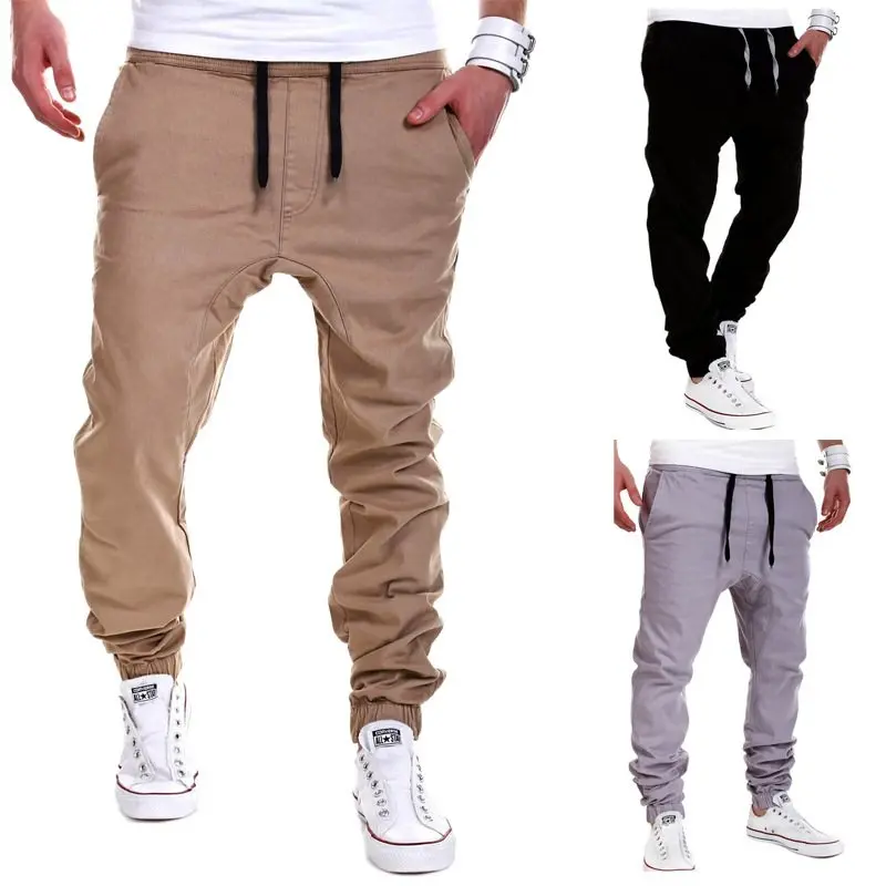 

Mens Haren Pants Spring Autumn Casual Sweatpants Hip Hop Streetwear Pants Male Elastic Waist Track Joggers Men Trousers MY050