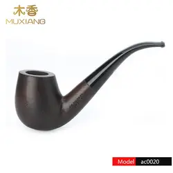 RU-2018 NEW Ebony Wood Tobacco Pipe Wooden Tobacco Pipe For Smoking  With Smoking Pipe Filter ac0020-ac0022