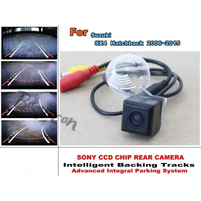 

For Suzuki SX4 SX-4 SX 4 Hatchback MK1 MK2 2006~2015 Smart Tracks Chip Camera HD CCD Intelligent Dynamic Rear View Camera