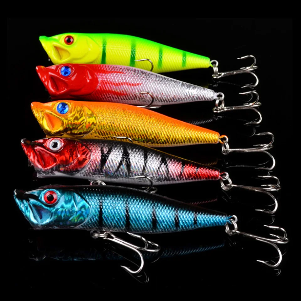 66pcs/lot Fishing Bait Set Mixed 10 Models Fishing Lures Artificial 66 Different Colors Crankbait Wobbler Fishing Tackle Y-T95