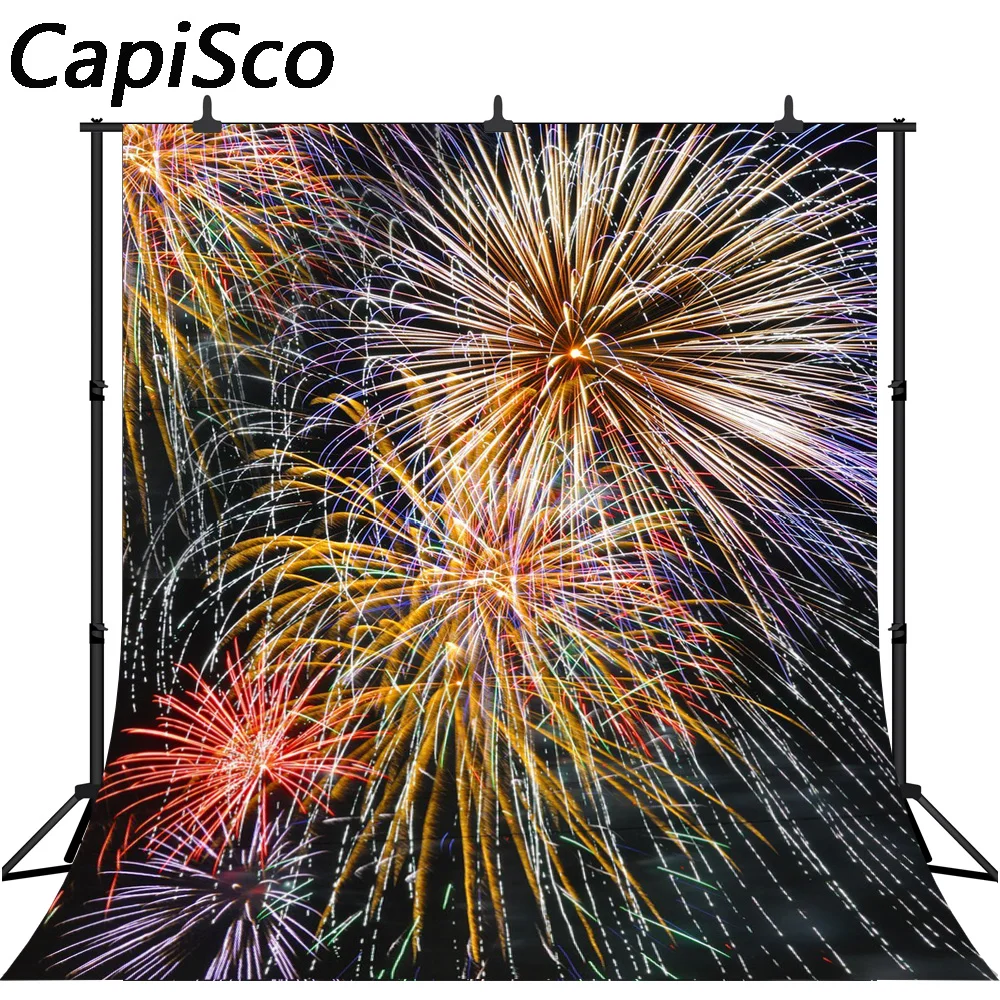 خلفية تصوير ألعاب نارية كابيسكو ، خلفية بوكيه ، ليلة رأس السنة ، عطلة ، للأطفال ، العائلة ، عيد الميلاد ، لالتقاط الصور