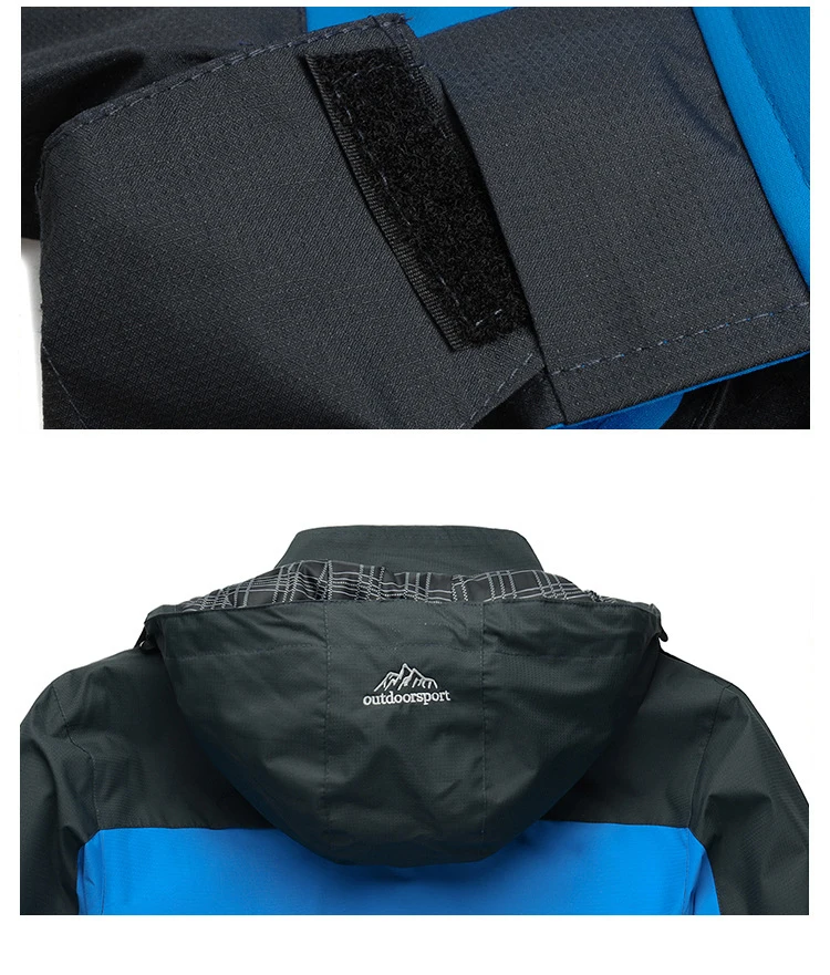 TRVLWEGO Jacke Hose Wandern Camping Frühling & Herbst Outdoor Single Wasserdicht 20000MM Herren Windschutz Trekking Mantel Hose – Detail 28