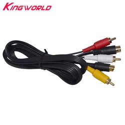 NEW Gold Plating Plug S-Video AV RCA Audio Video Cord Cable for SEGA Saturn SS
