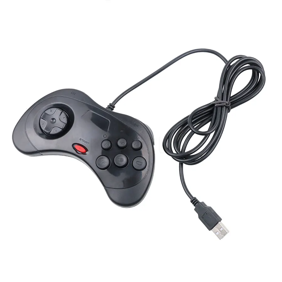 ViGRAND 2 PZ nero bianco Per Sega Saturn USB Wired game Controller Gamepad JoyPad Joystick Per PC