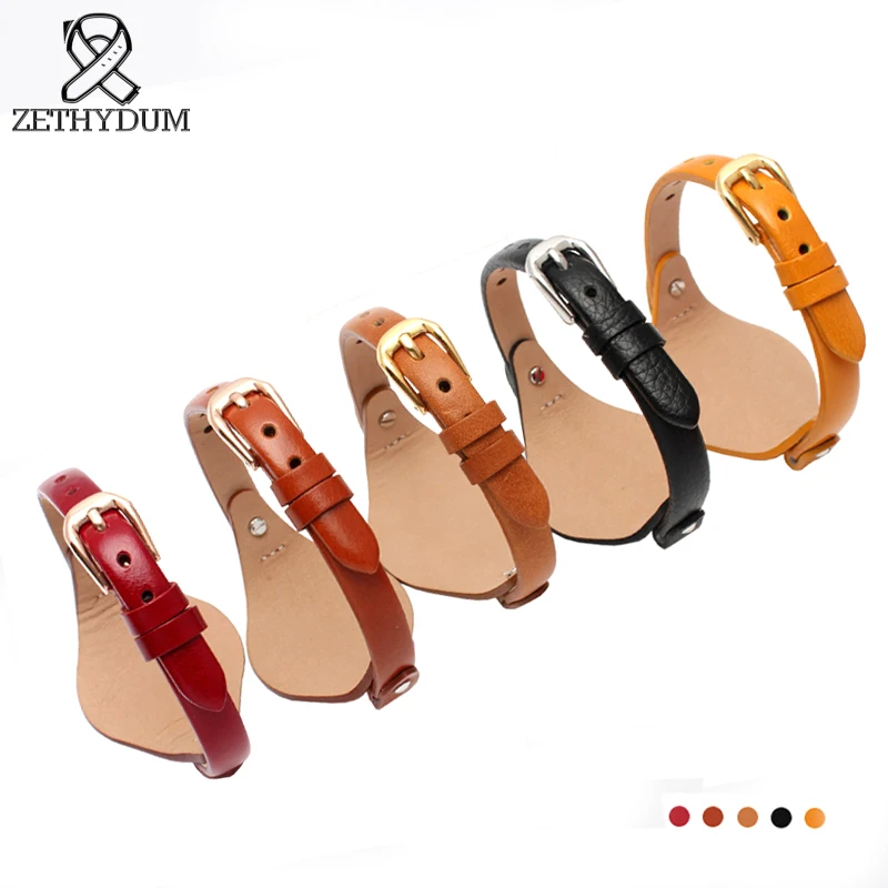 genuine leather watchband 8m Small size watch belt for fossil ES4119 ES4176 ES3262 3077 watch straps wristwatches band with mat