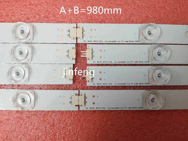 

100%NEW 98cm LED Backlight Lamp strip 9 leds For LG 47" TV innotek DRT 3.0 47" 47LB6300 47GB6500 47LB652V 6916L 1948A 1949A LC47