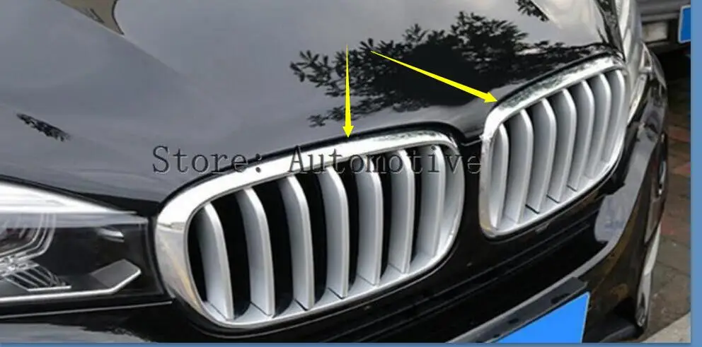 

Для BMW X5 F15 ABS матовая Передняя Центральная решетка Накладка 2014 2015 14 шт.