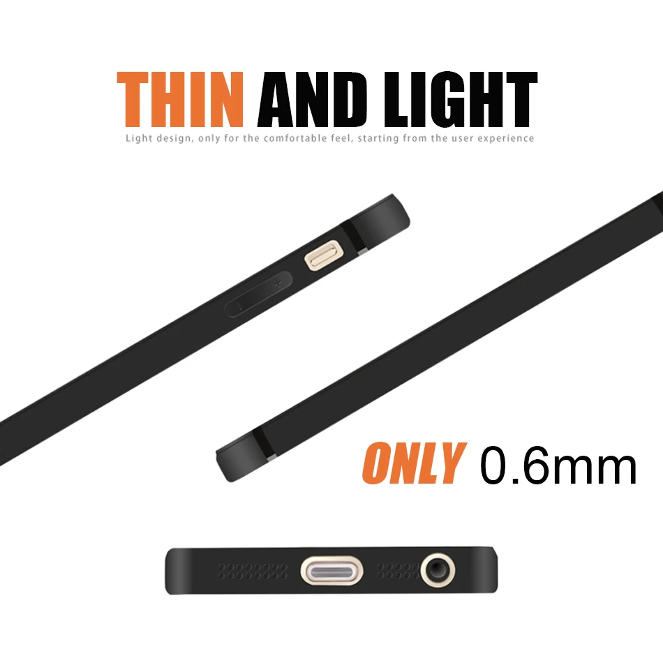 Soft TPU Ultra matte Thin and light case for iphone 5s case cover frosted Shockproof bumper cover for iphone 5s se bumper phone