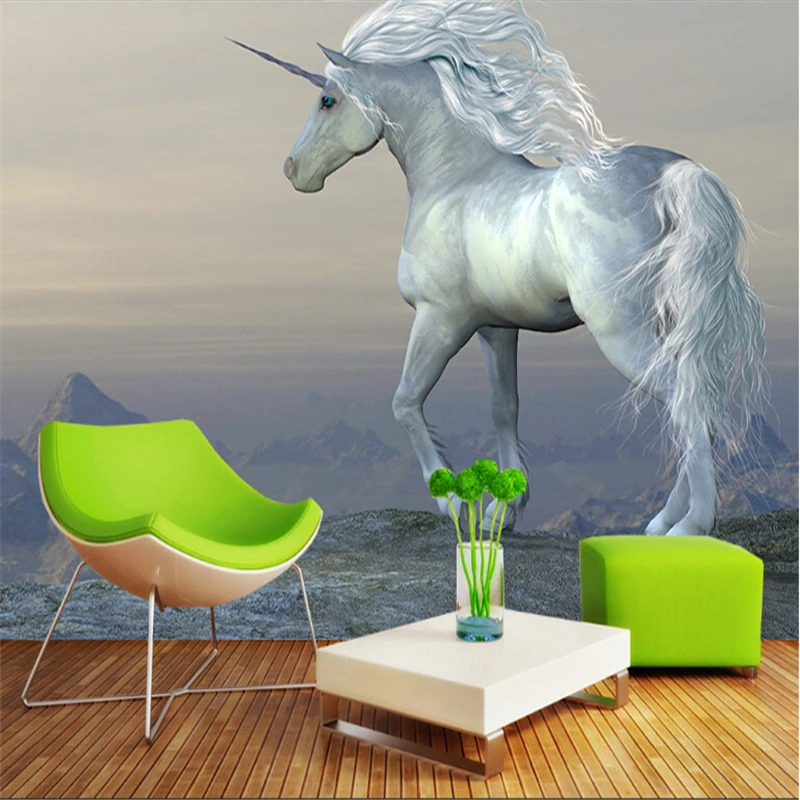 

beibehang unicorn papel de parede 3d wallpaper custom painting photo wall murals wall papers home decor papel de parede adesivo