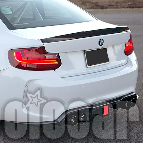 Kohlenstoff Style LED Carbon Rear Diffuser for BMW F87 M2 M2C