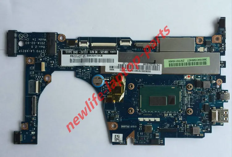 used for Lenovo YOGA2 13 motherboard with I5 CPU ZIVY0 LA-A921P DDR3 maiboard 100% test  fast ship