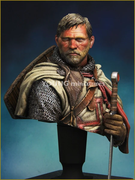 1/10 TEMPLAR KNIGHT Resin Figure Bust GK Movie role Historical and humanistic themes Uncoated No colour