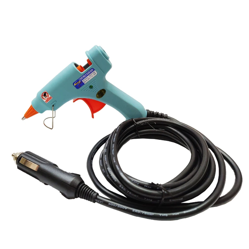 100W Car Universal Hot Melt Glue Gun for Dent Repair with Cigarette Lighter/ Battery Clips Plug Safe DC 12V 24V 11mm Glue Sticks