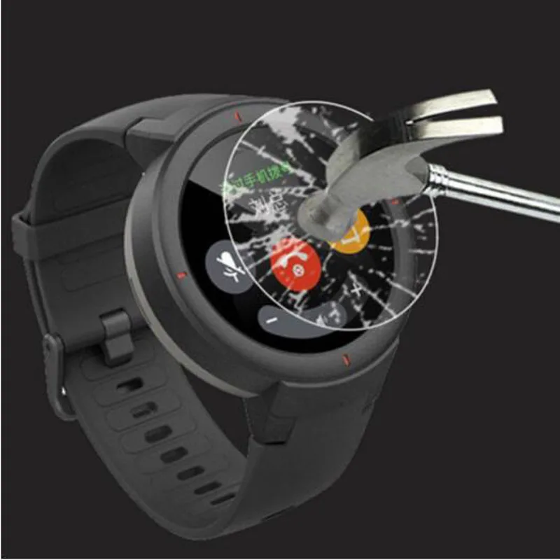 Protector de pantalla de vidrio templado para Xiaomi Huami AMAZFIT Verge 3 /Verge Lite, reloj deportivo inteligente, película protectora transparente