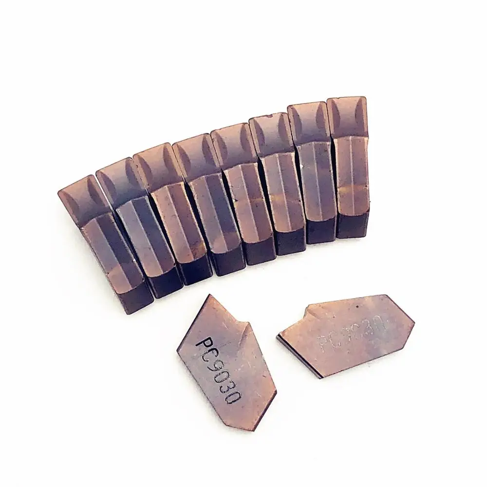 BỘ 10 dụng cụ Xoay SP400 PC9030 Chất lượng cao Carbide lưỡi kim loại dụng cụ quay rau SP400 tiện dụng cụ CNC phần và làm khe dụng cụ