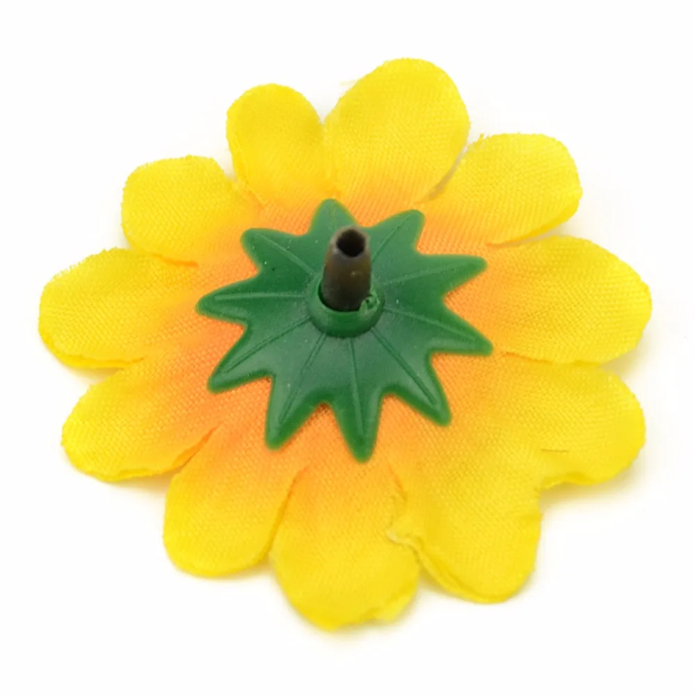 30pcs 4cm Mini Silk Sunflower Artificial Flower Head For Wedding Box Decoration Headmade Scrapbooking Accessories Fake flowers