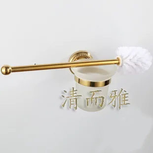 

Clean and elegant bathroom offers a full copper toilet brush toilet Cup European-style antique bathroom accessories K03